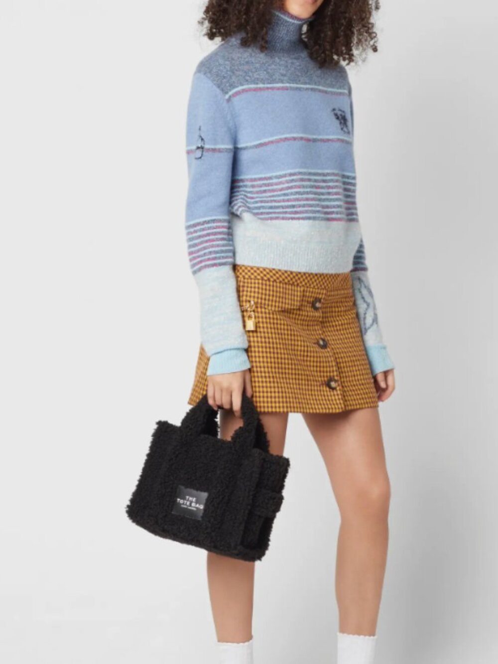 Marc Jacobs The Teddy Small Tote in Black